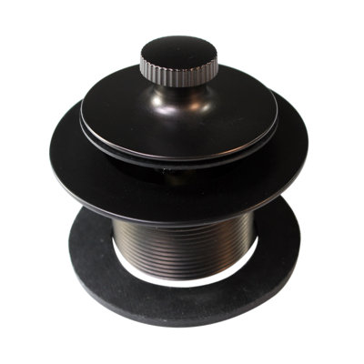 Universal Thread Twist & Close Bathtub Drain Trim with No-Hole Overflow and Adaptor Bushing