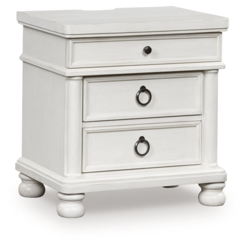 Table de chevet Greddinton, Blanc