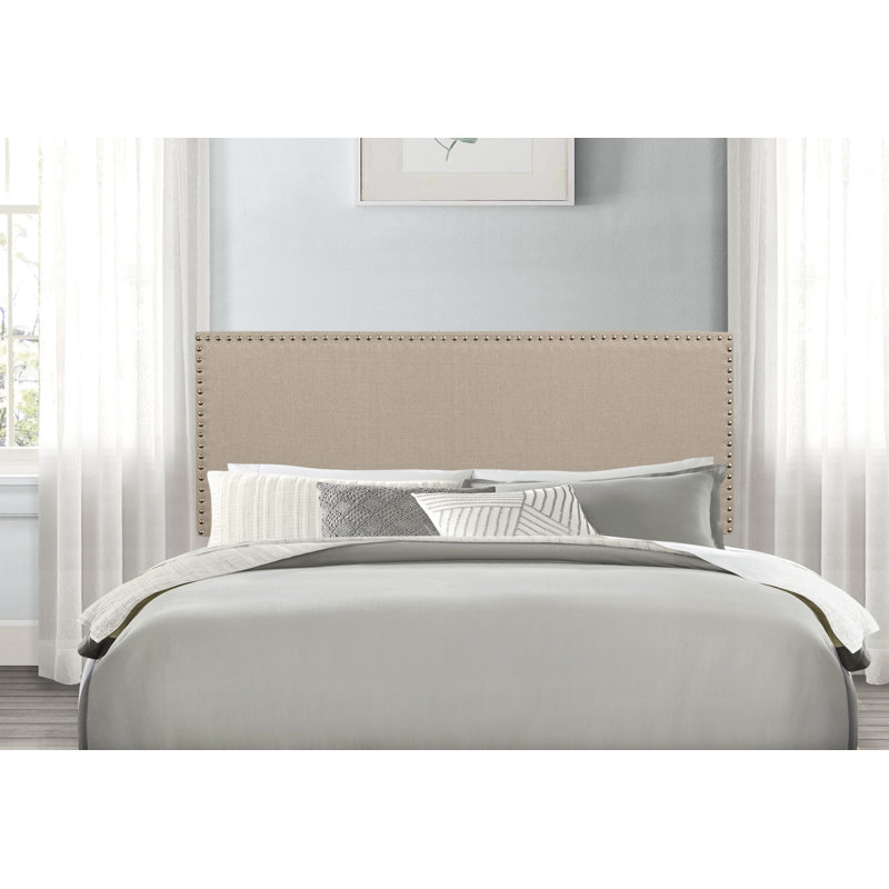 Tête de lit tapissier, Beige, Très grand