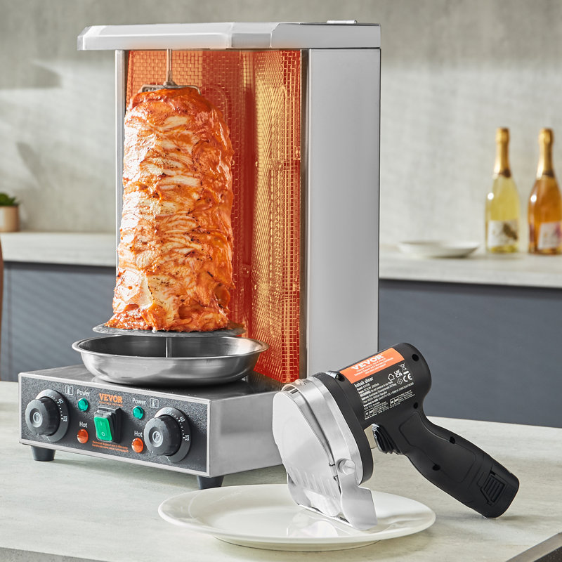 Trancheuse à viande électrique en acier inoxydable VEVOR