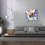 «Bee With Blue Flowers» par Momart, art mural sur toile-554081446