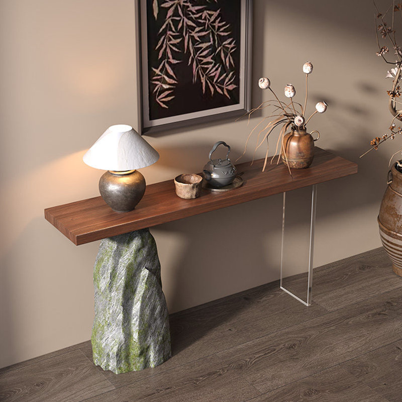 Nouvelle console de style chinois, H 31,5 po x l 62,9 po x P 11,8 po