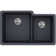 Quartz Classic 33" x 20-1/2" x 9-1/2" Double Basin Undermount Kitchen Sink