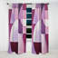 Mauve Motion Abstract Shapes - Rideau formes abstraites - Rideau occultant - 1 panneaux-107631991