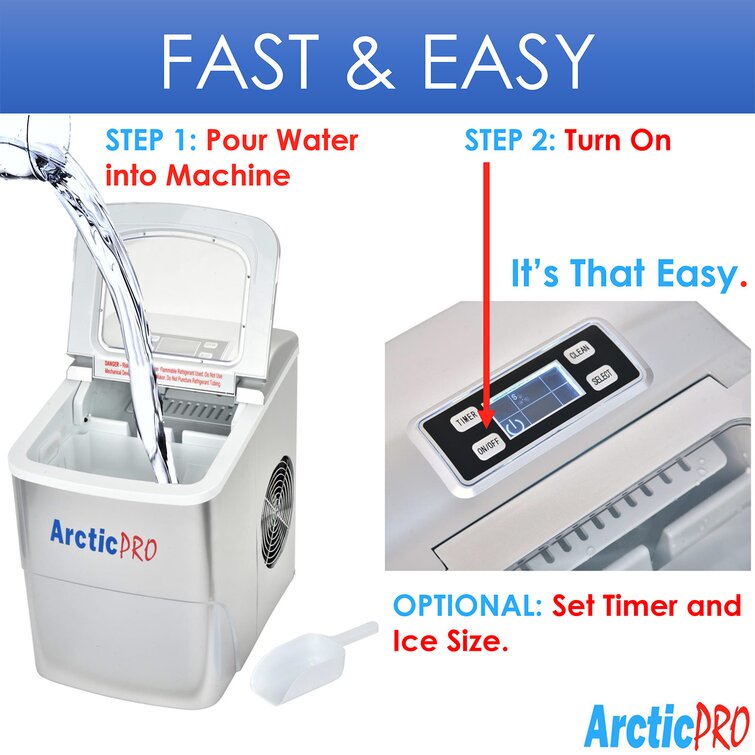 Arctic-Pro 26 Lb. Daily Production Bullet Ice Portable Ice Maker