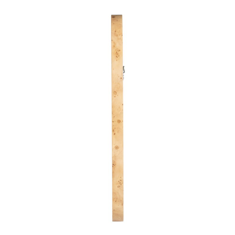 Cora 44 in. W x 36 in. H Rectangular Burl Wall Mirror