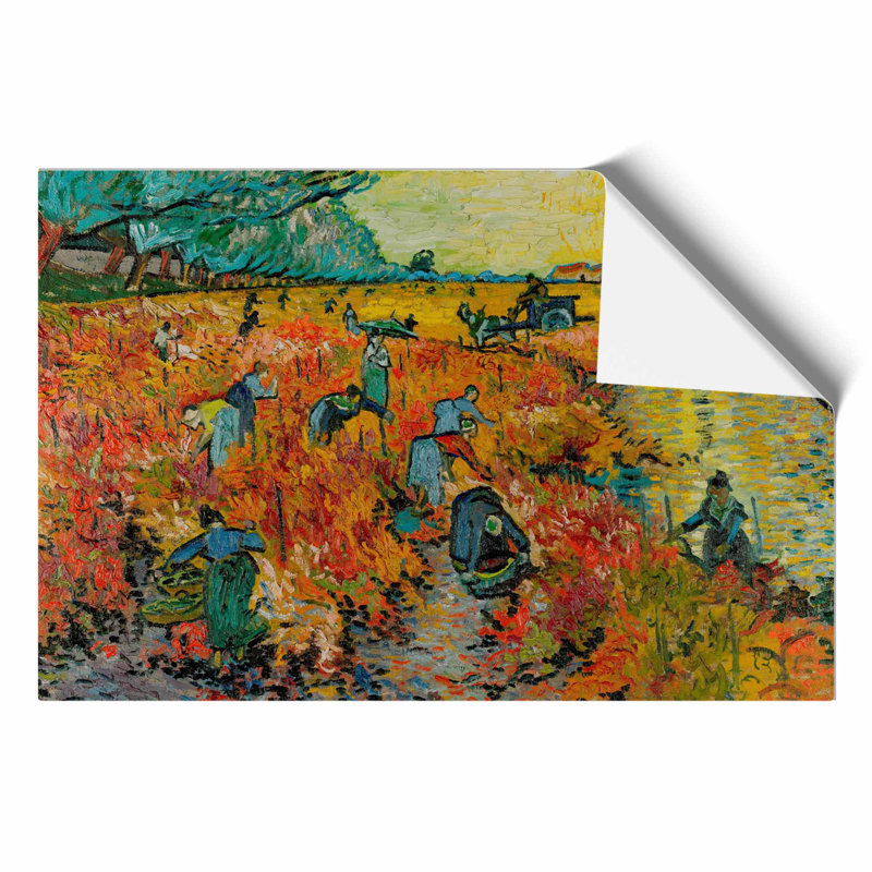 Red Vineyard at Arles by Vincent van Gogh - Frameless Print, 21cm H x 30cm W x 0.1cm D