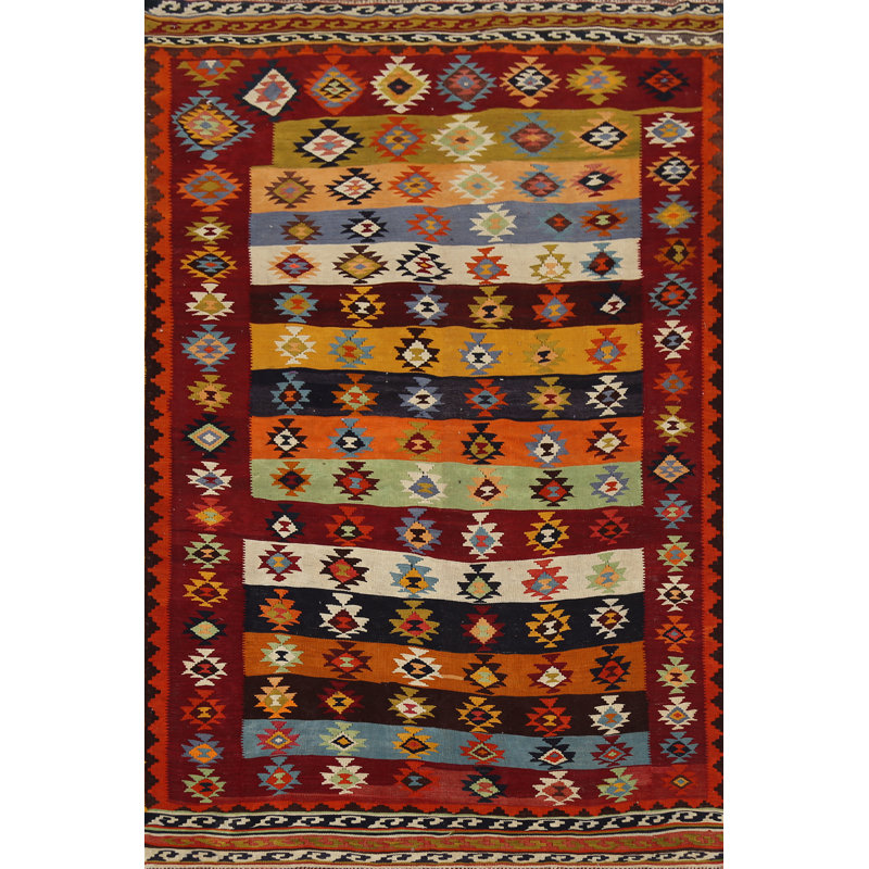 Tapis kilim tissé à plat 5 x 7