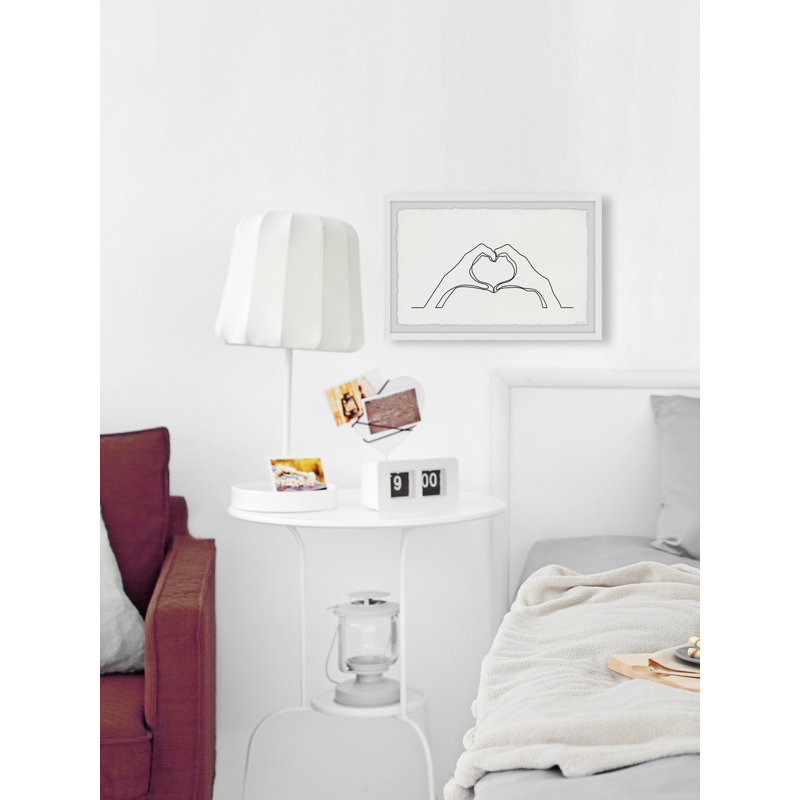 Hand Heart - Single Picture Frame Print, 41cm H x 61cm W x 3.81cm D