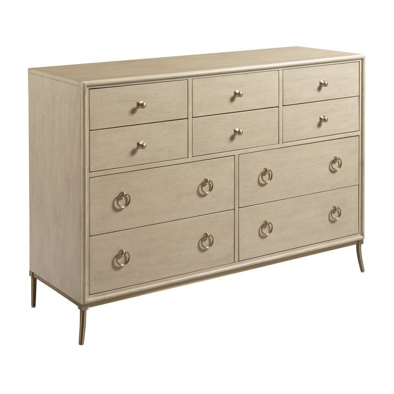 Commode double 10 tiroirs l 57 po