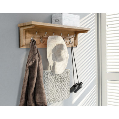 Hatcher Solid Wood Wall 6 - Hook Wall Mounted Coat Rack