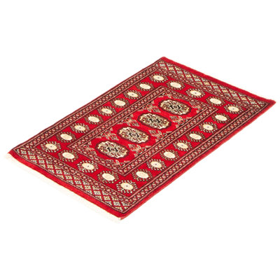 Peshawar Bokhara Red Rug 2'1" x 3'1"