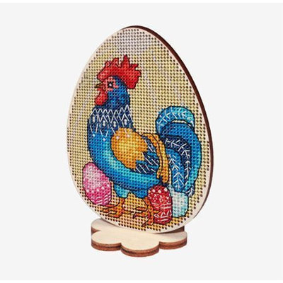Kit de broderie au point de croix compté « Coq de Pâques » par Alisena 5513-aA