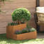 Garden Planter Brown 50 Cm Weathering Steel-423547057