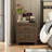 2-Drawer Nightstand With Rustic Style-561301463