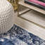 Tapis bleu marine / ivoire-6007072