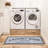 Gray Non-Slip Rubber Back Laundry Room Runner Rug – Durable Floor Mat for Laundry Area