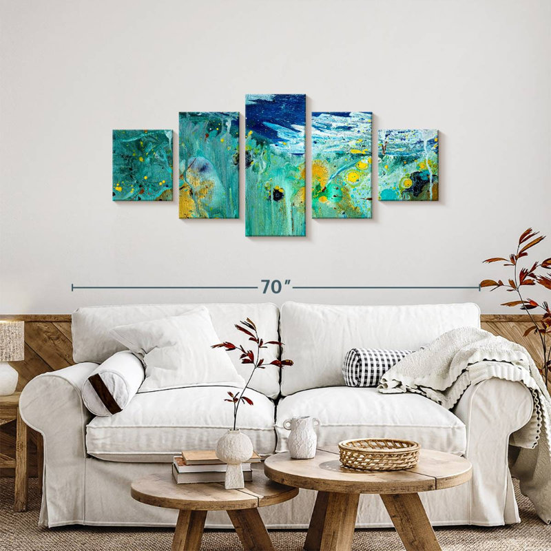 Acrylique sous l'eau, H 24 po x l 55 po