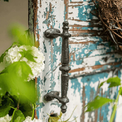 French Country Cast Iron Door Handle