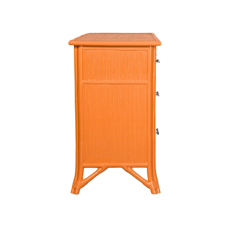 Bermuda 6 - Drawer Dresser, Citrus Orange