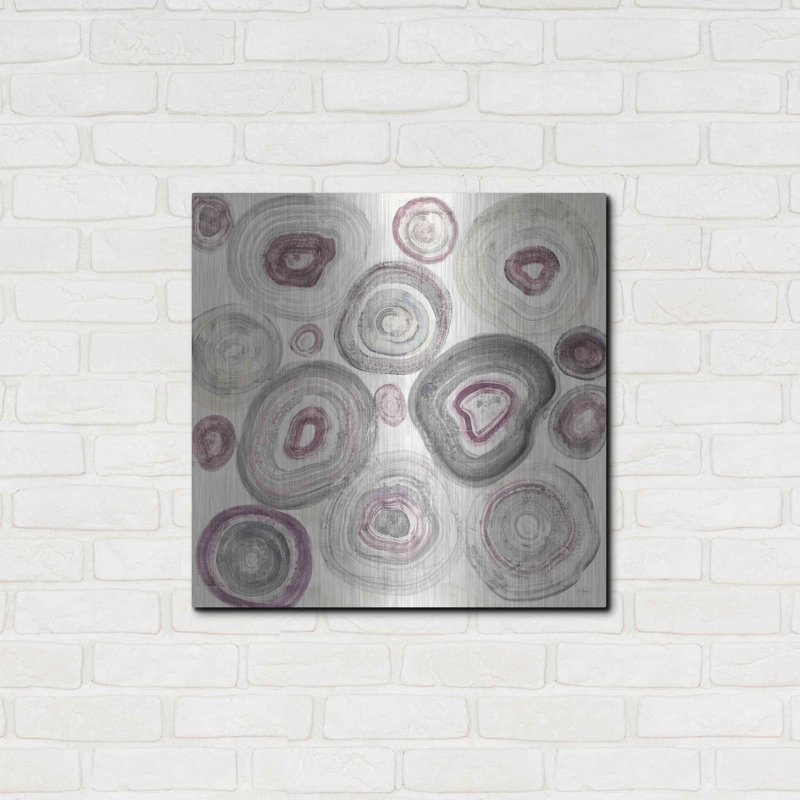 Ivy Bronx «Rings of Power v2» par Albena Hristova, art mural en métal, H 24 po x l 24 po