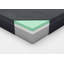Matelas en mousse viscoélastique imprégnée de gel 11 pouces pour grand lit-749655855