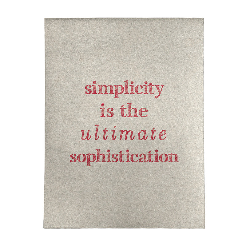 Quotes Chenille Indoor Rug, Rectangle 9' x 12'