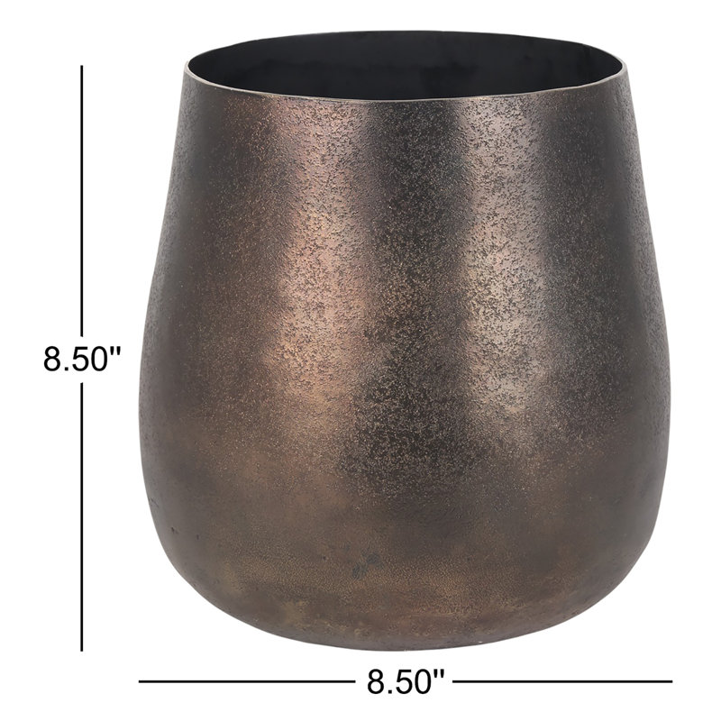 Joeisha Metal Table Vase, 8.5" H x 8.5" W x 8.5" D