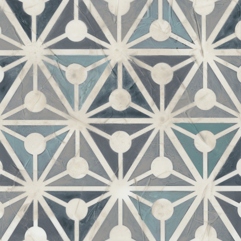 Teal Tile Collection, H 36 po x l 36 po x P 1,25 po