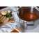CookCraft by Candace 8-Qt. Tri-Ply Stainless Steel Stock Pot featuring Silicone Handles & Glass Lid with Convenient Rim Latch