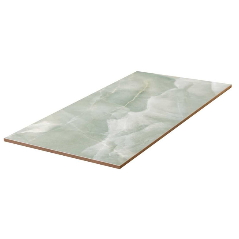 Geo Lush Porcelain Marble Look Wall & Floor Tile, Polished Jade