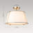 Nyjel Classical 4 - Light Linen Tapered Drum Semi Flush Mount-577421154-602705487