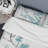 Teal Cherry Blossoms II - Traditional Floral Duvet Cover Set - Microfiber Polyester-38759156
