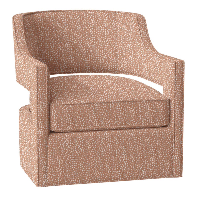 Fauteuil pivotant l 29,5 po Phoebe, Perigold Scardino Adobe