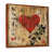 Toile avec cadre flottant brun