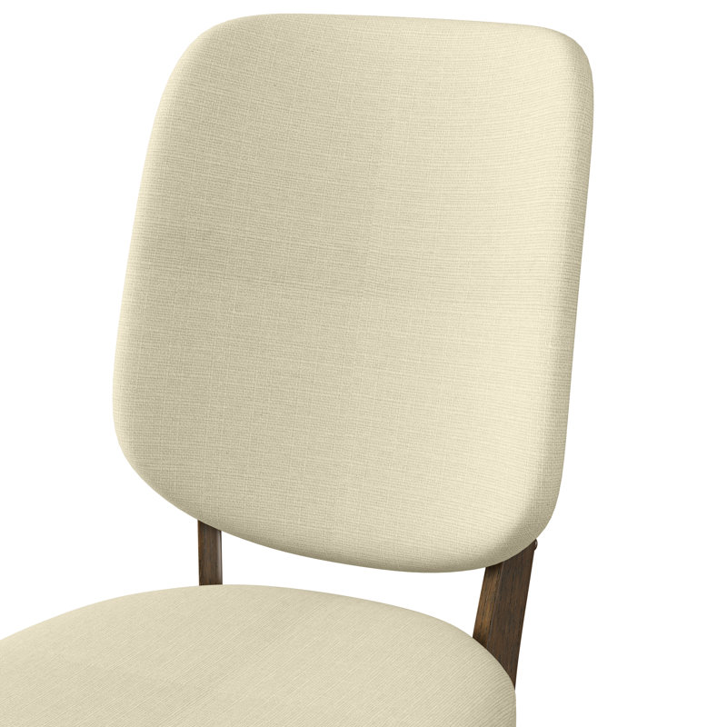 Chaise d'appoint rembourrée Halleneck, Beige crémeux