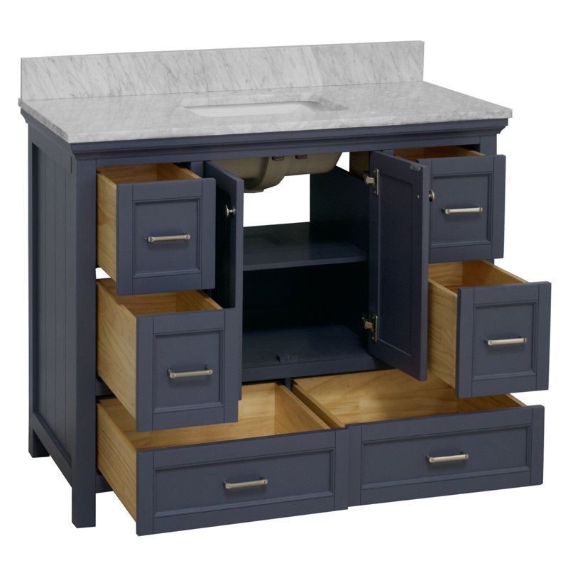 Ensemble de meuble-lavabo simple 48 po Maven, Gris marine