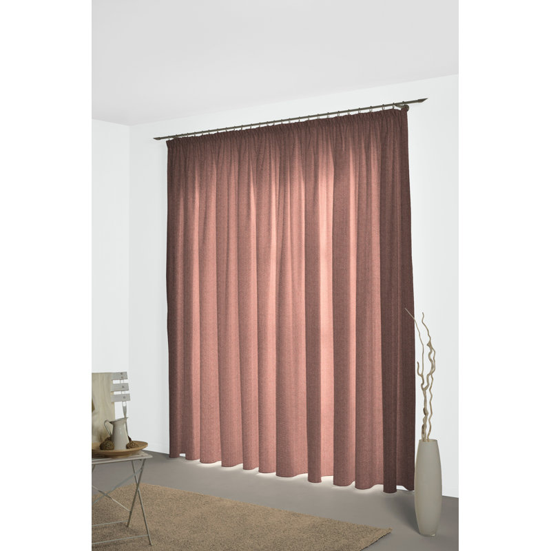 Torbole Room Darkening Curtain, 132cm wide x 345cm high, Terra