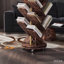 127cm H x 40cm W Metal Step Bookcase,16-Tier Tree Rotating Bookshelf, 360 Degree Spinning Standing Bookcase, Corner Bookcase with casters-581274432