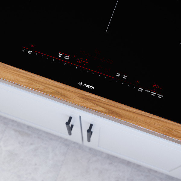 36" Black Frameless Induction Cooktop with Touch Control