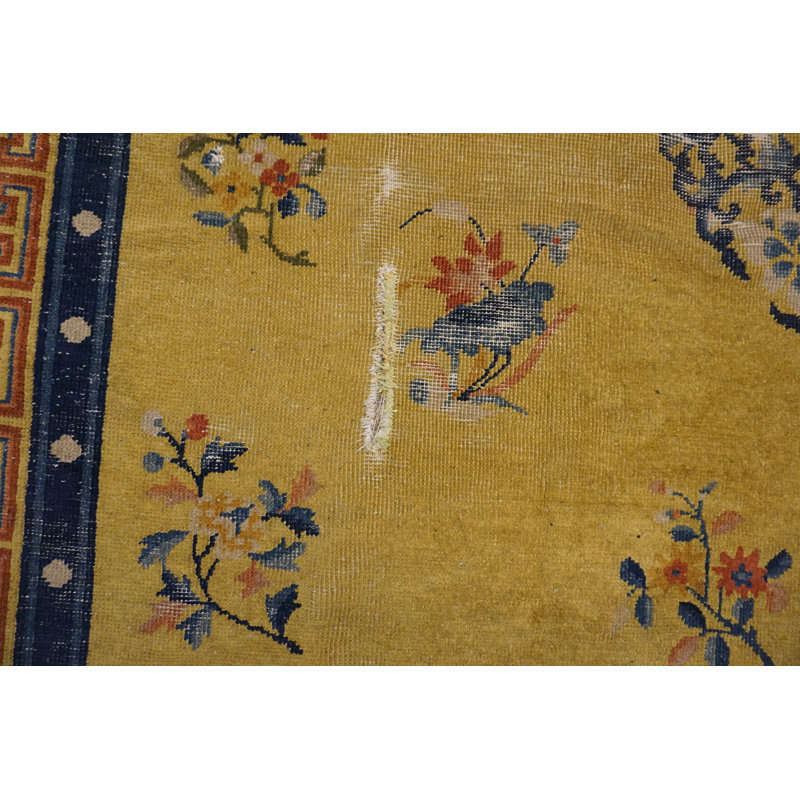 Antique Chinese - Peking Yellow 1920s Rug