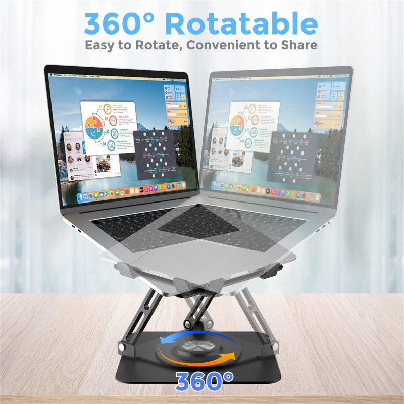 Metal Stackable Monitor Stand, Black
