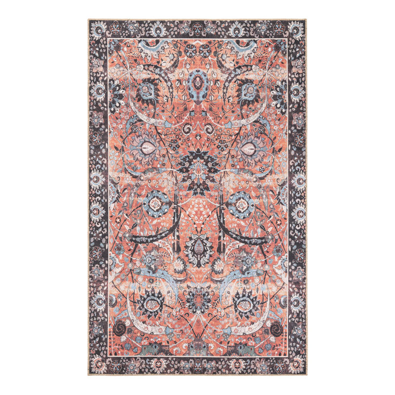 Maysn Performance Chenille Floral Indoor Rug, Rectangle 5'1" x 8'