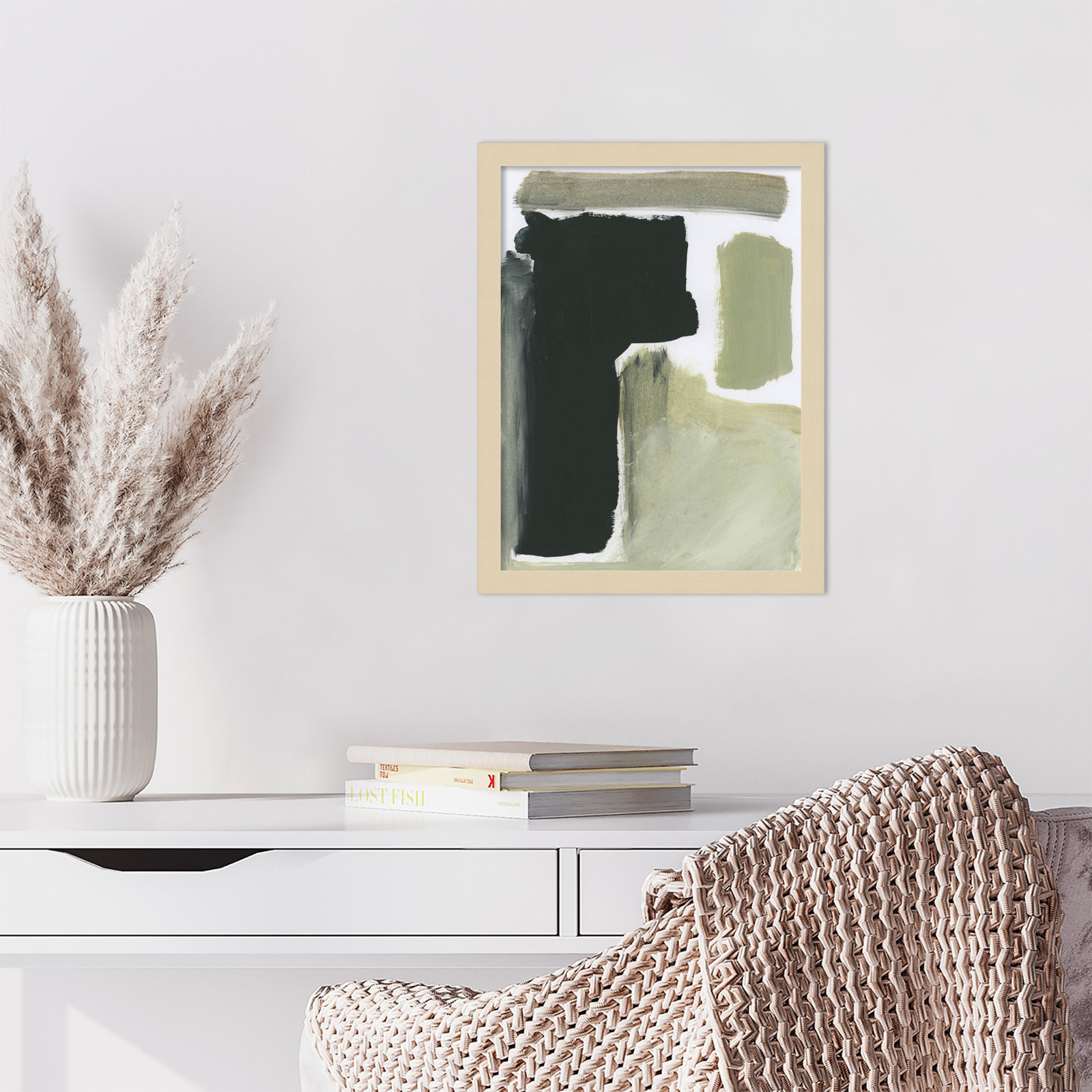 Cleve "Total" Print by Dan Hobday, Brown, 17" H x 13" W