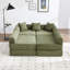 Canapé-lit convertible pliant, avec structure fixe et main courante avec coussin, canapé-lit pliant en velours côtelé Cloud, lit en mousse à mémoire de forme pliable dans le salon / dortoir / chambre d'amis / bureau personnel / appt-1956257330