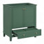 Meuble-lavabo 30 po sans lavabo, base seulement, armoire de salle de bain multifonctionnelle avec portes et tiroir, cadre solide et panneau de fibres à densité moyenne-115688360