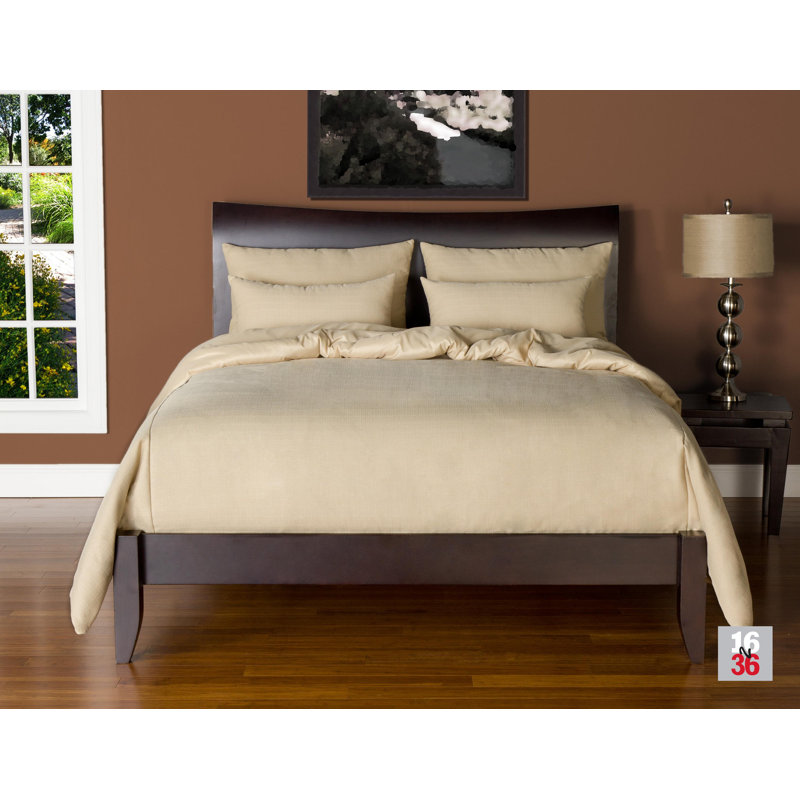 Belfast Polyester Duvet Cover & Insert, Bisque, Queen Duvet Cover & Insert + 5 Additional Pieces