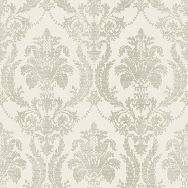Pemberville 306.32m x 53cm Glitter Wallpaper Roll, Green
