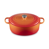 Le Creuset Enameled Cast Iron Oval Dutch Oven with Lid