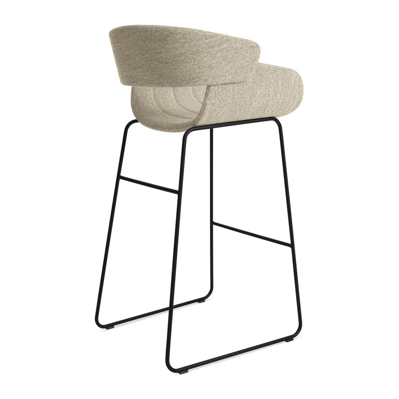 Racer Stool, Tait Stone Textured Basketweave, Bar Stool (30" Seat Height)